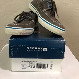 Sperry Top Sider Halyard Brown Royal Boat Sz 13M